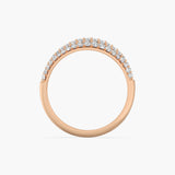 The Pavé Wave Dome Ring