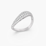 The Pavé Wave Dome Ring