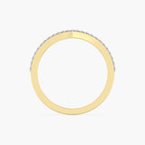The Curved Chevron Pavé Band
