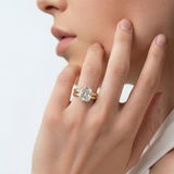 The Sculpted Cushion Solitaire Ring