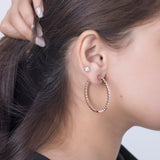The Rosé Dot Hoops