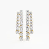 The Twin Line Drop Earrings