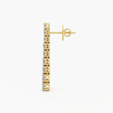 The Twin Line Drop Earrings