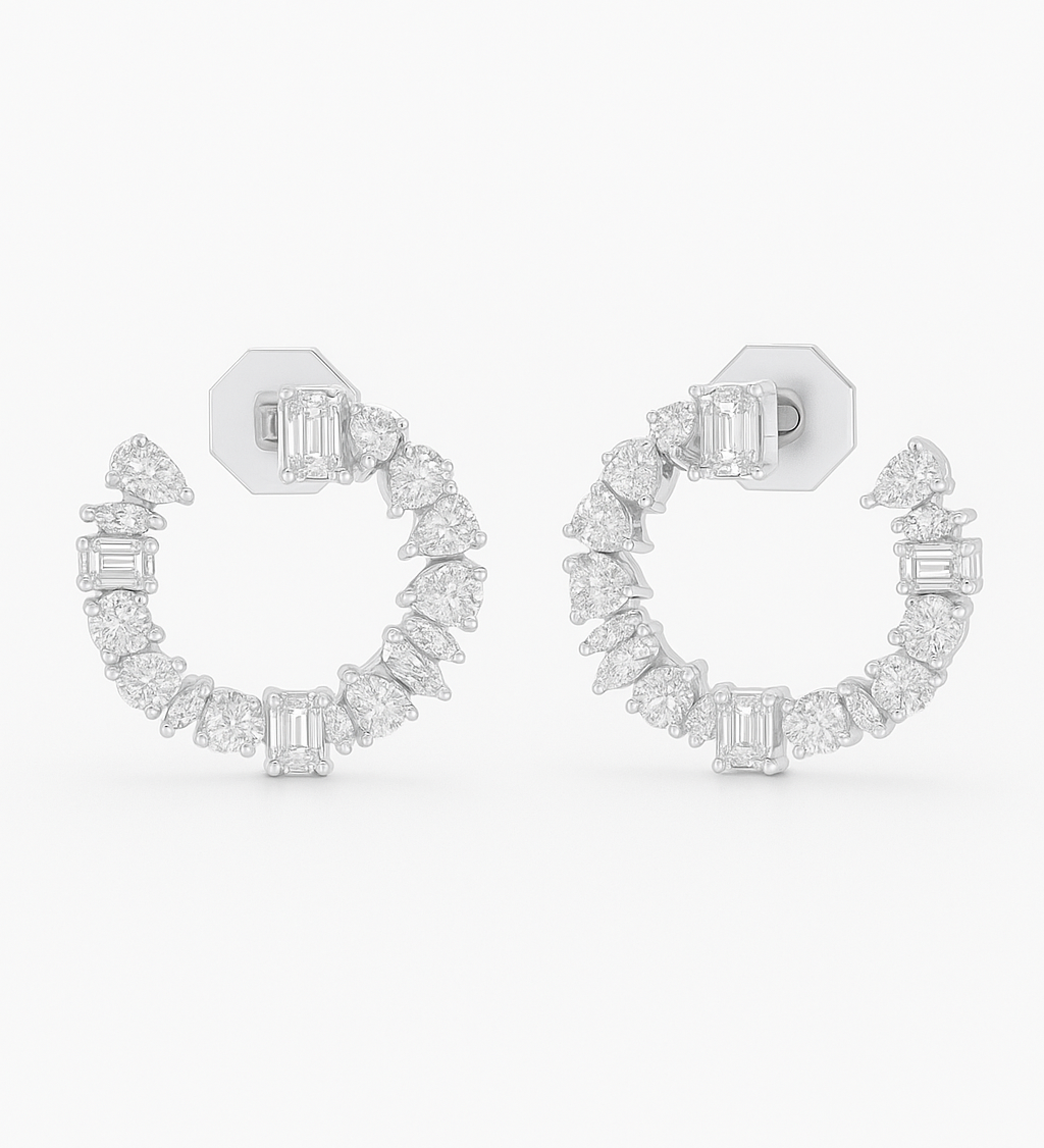 The Diamond Remix Hoops