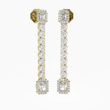 The Emerald Drop Line Earrings