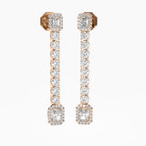 The Emerald Drop Line Earrings