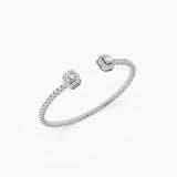 The Emerald Halo Open Cuff