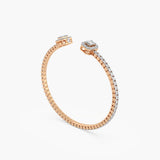 The Emerald Halo Open Cuff
