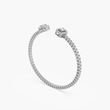 The Emerald Halo Open Cuff