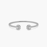 The Emerald Halo Open Cuff