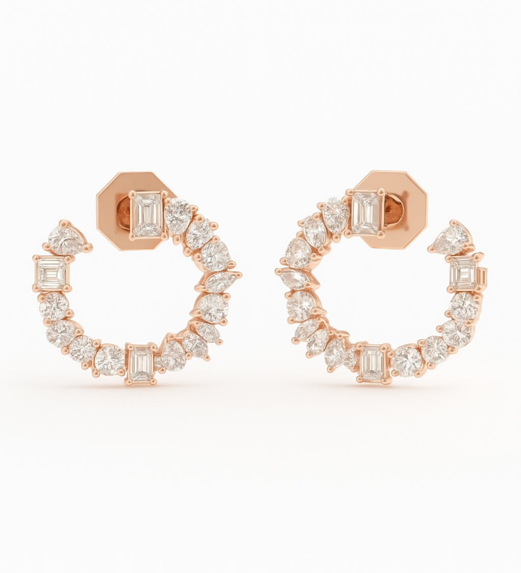 The Diamond Remix Hoops
