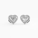 Heart Halo Studs