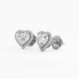 Heart Halo Studs