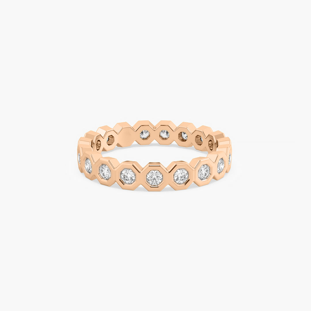 The Hexagon Eternity Band