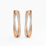 The Dual Tone Pavé Hoops