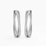 The Dual Tone Pavé Hoops
