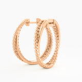 The Dual Tone Pavé Hoops