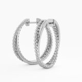 The Dual Tone Pavé Hoops