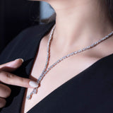 The Cascade Lariat Necklace