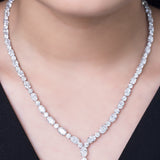 The Oval Drop Lariat Necklace