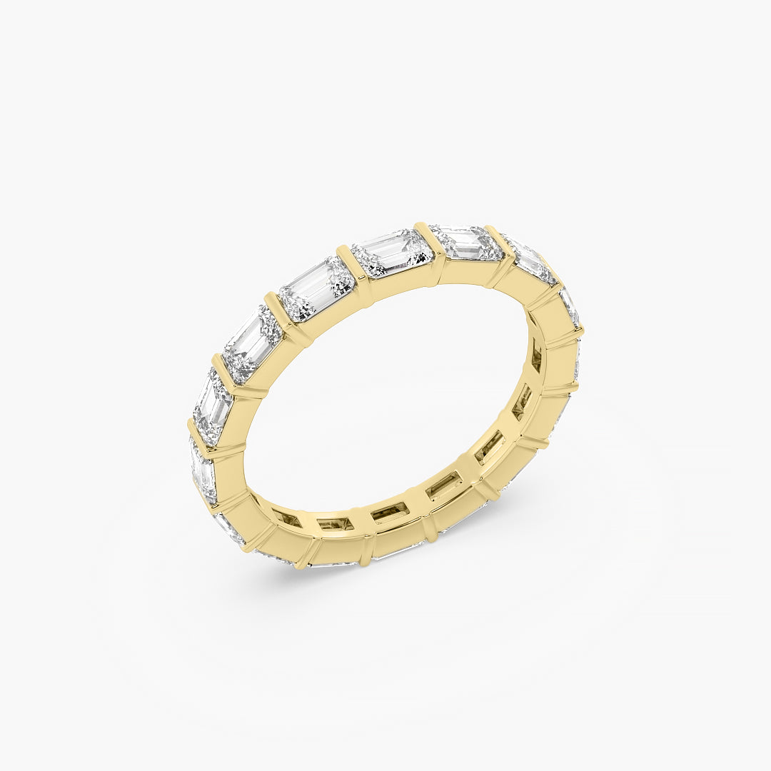 The Emerald Cut Eternity Band