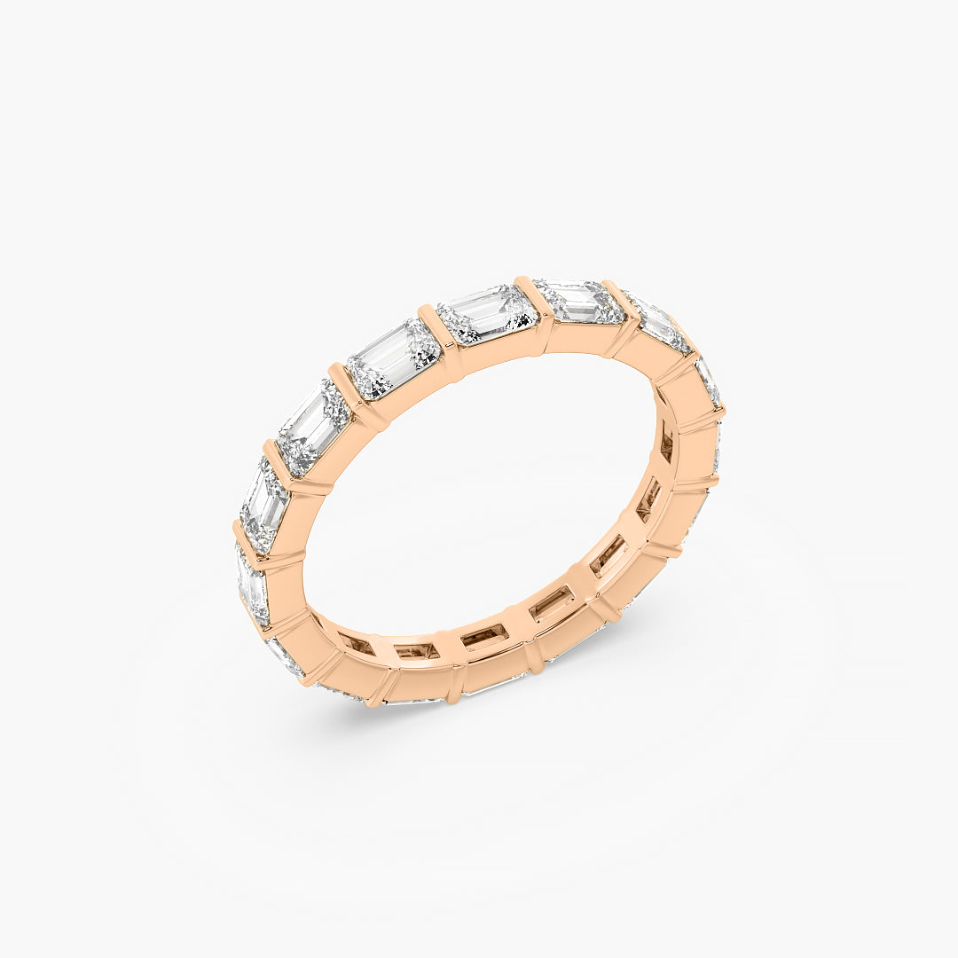 The Emerald Cut Eternity Band