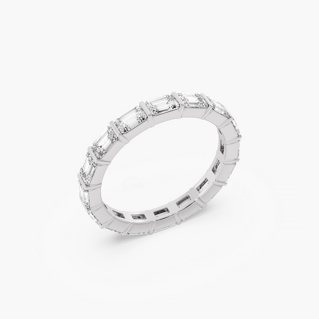 The Emerald Cut Eternity Band