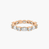 Marquise & Round eternity band