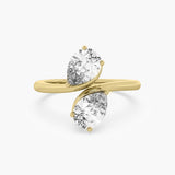 The Twin Flame Pear Ring