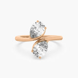 The Twin Flame Pear Ring