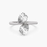 The Twin Flame Pear Ring