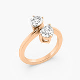 The Twin Flame Pear Ring