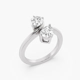 The Twin Flame Pear Ring