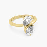 The Twin Flame Pear Ring