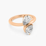 The Twin Flame Pear Ring