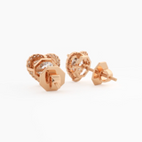 Heart Halo Studs