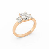 The Aurora Three-Stone Ring