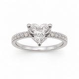 The Blushing Heart Ring